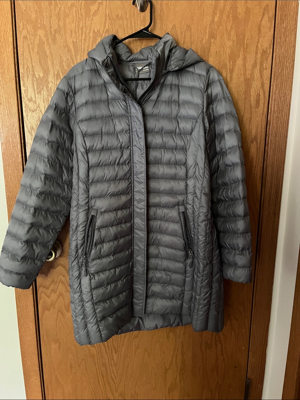 32 Degrees Women's Quilted Hooded Puffer Coat - Gray